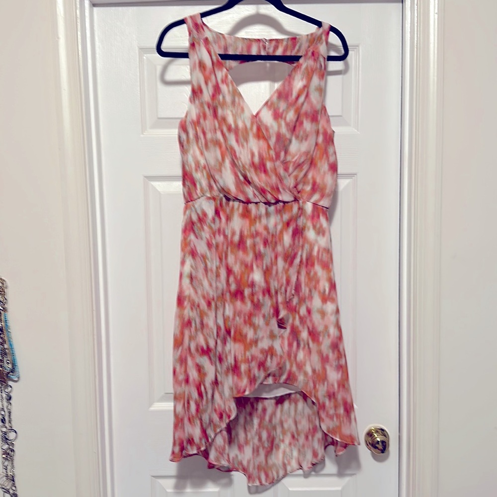 Beautiful flowy faux wrap dress